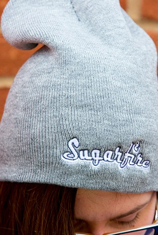 Slate Grey Branded Beanie