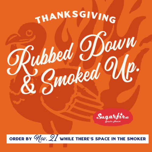 Sugarfire Smoke House Award - Rubbed Down & Smoked Up